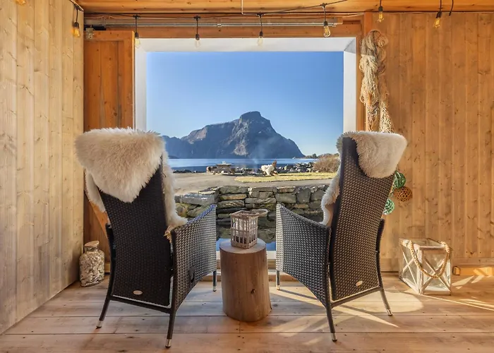Exclusive Fjord Getaway With Sauna 度假居