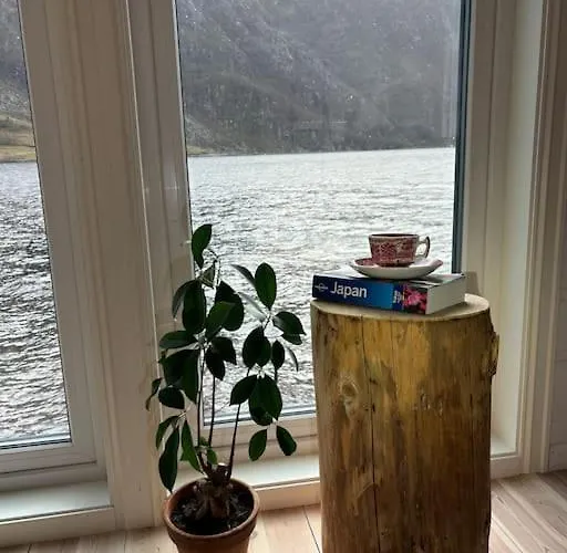 度假居 Exclusive Fjord Getaway With Sauna Leirgulen