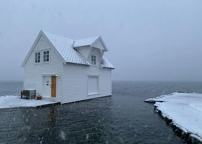 度假居 Exclusive Fjord Getaway With Sauna