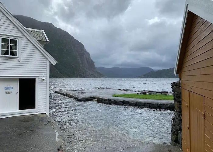 度假居 Exclusive Fjord Getaway With Sauna *