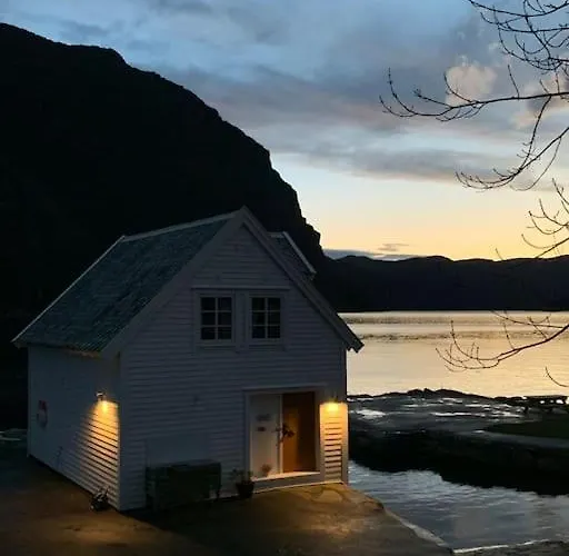 度假居 Exclusive Fjord Getaway With Sauna Leirgulen